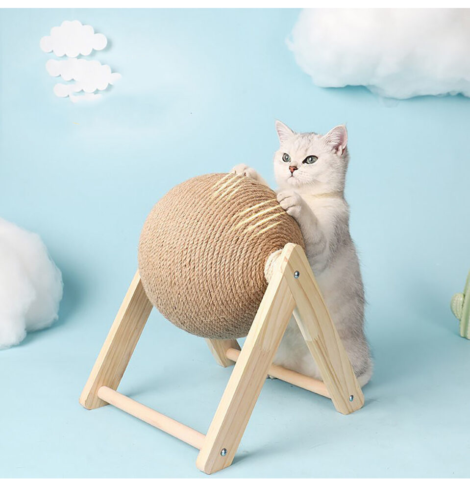 Professional Vertical Cat Toy Sisal Catching Ball