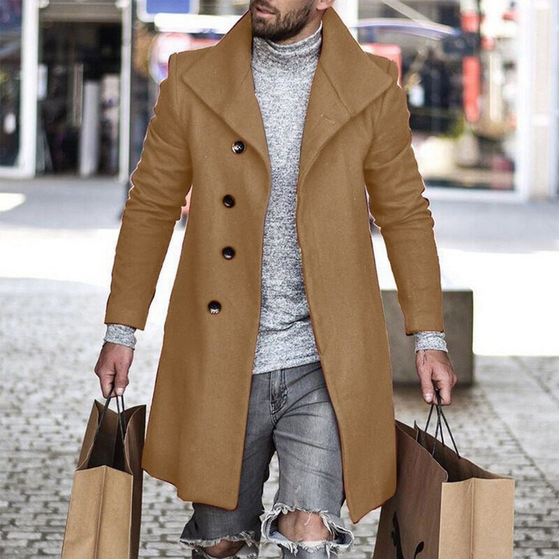 Plaid Men's Coat New Wish