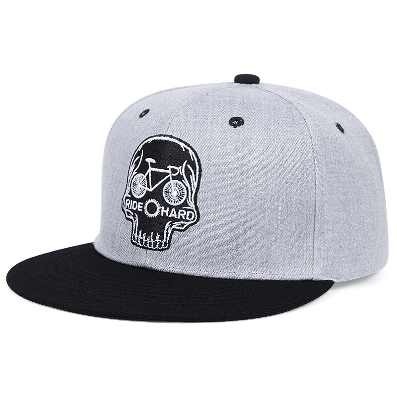Skull Embroidery Baseball Cap Men's And Women's