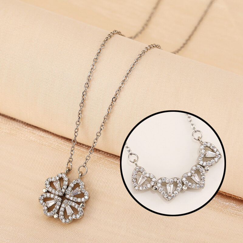 Variety Four-leaf Clover Non-fading Light Luxury Titanium Steel