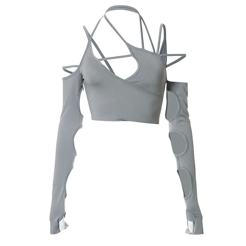 Halter Neck Strapless Sleeves Camisole Top