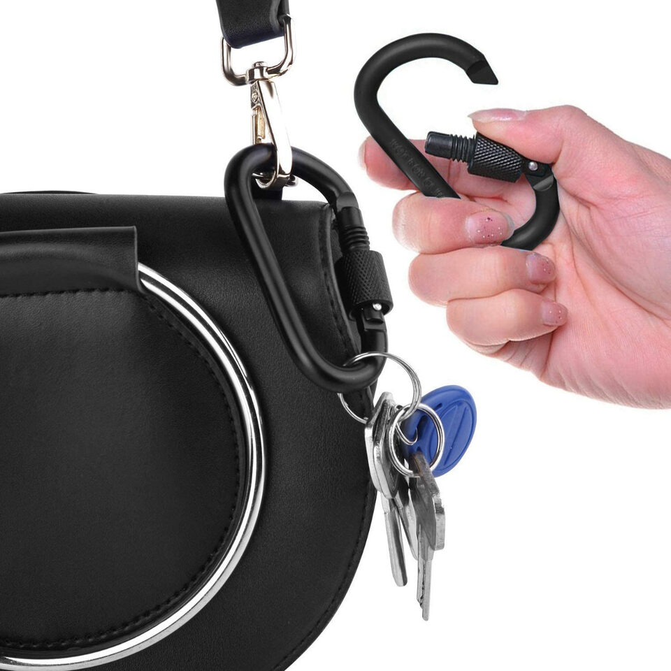 No. 8 Carabiner D Type Bold 8CM Aluminum