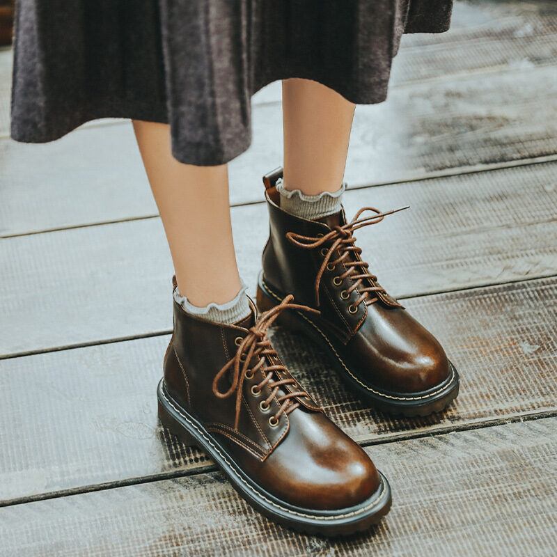 Martin Boots Women Belt Short High Top