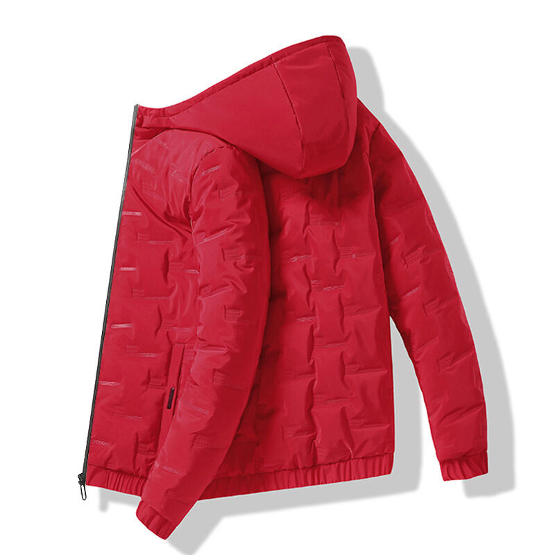 Men's Hooded Thick Solid Color Slim Casual Cotton