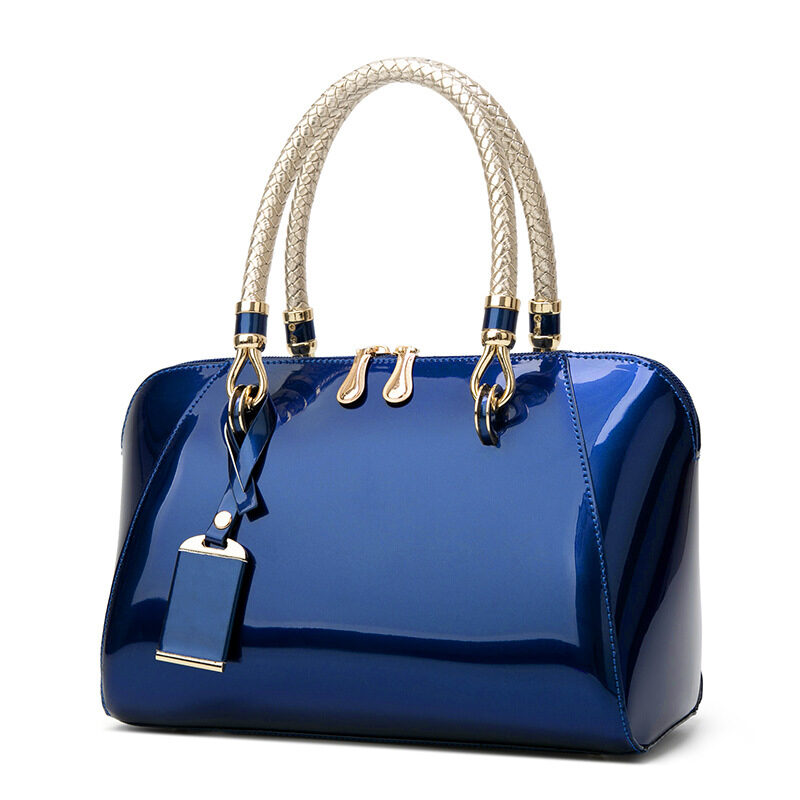 Patent Leather Handbags Shiny Handbag Fashion One-shoulder Diagonal