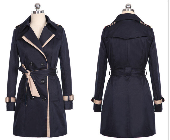 Ladies Autumn Trench Coat For Women Winter Long