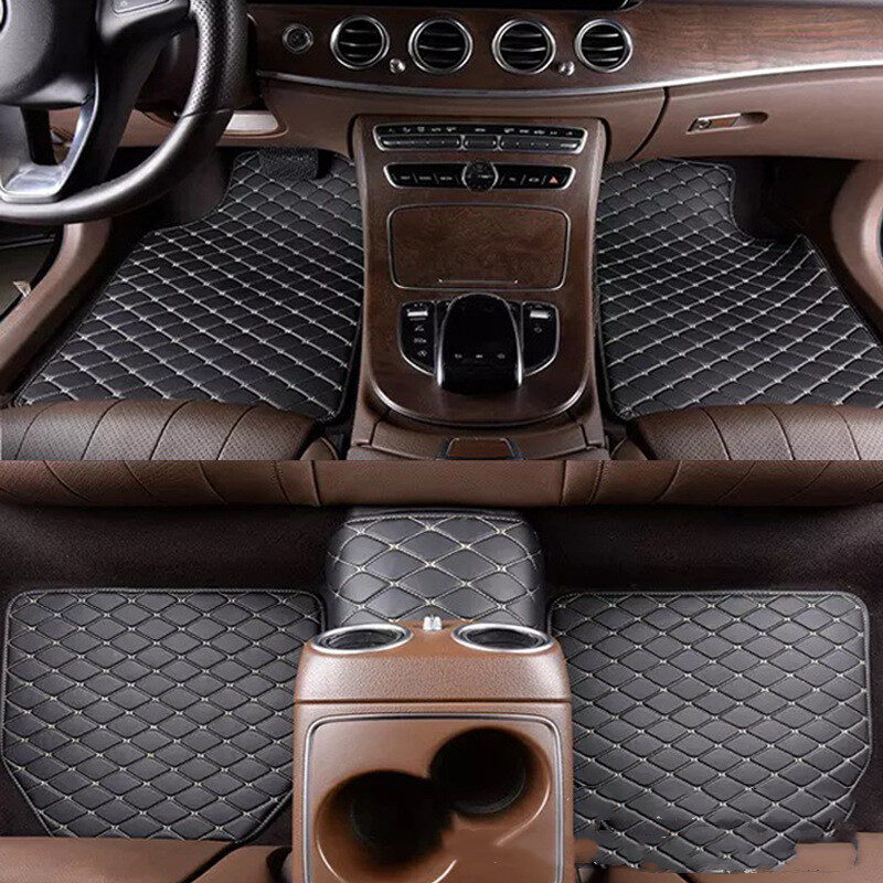 Universal Right Rudder Foot Pad Leather Quilted Embroidered