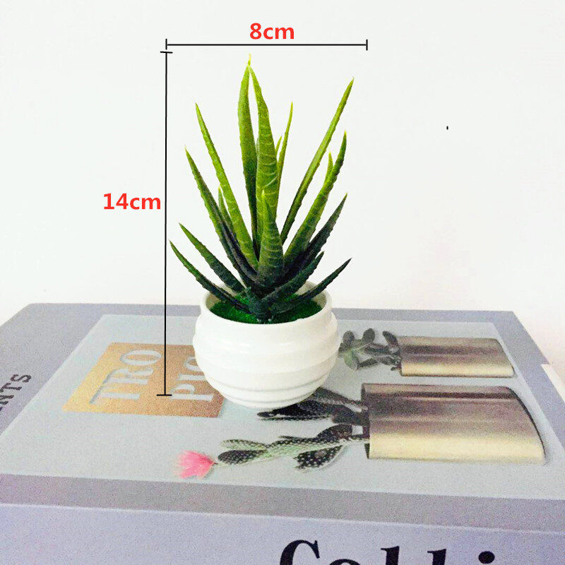 Artificial Green Plants Potted Flowers Small Ornaments