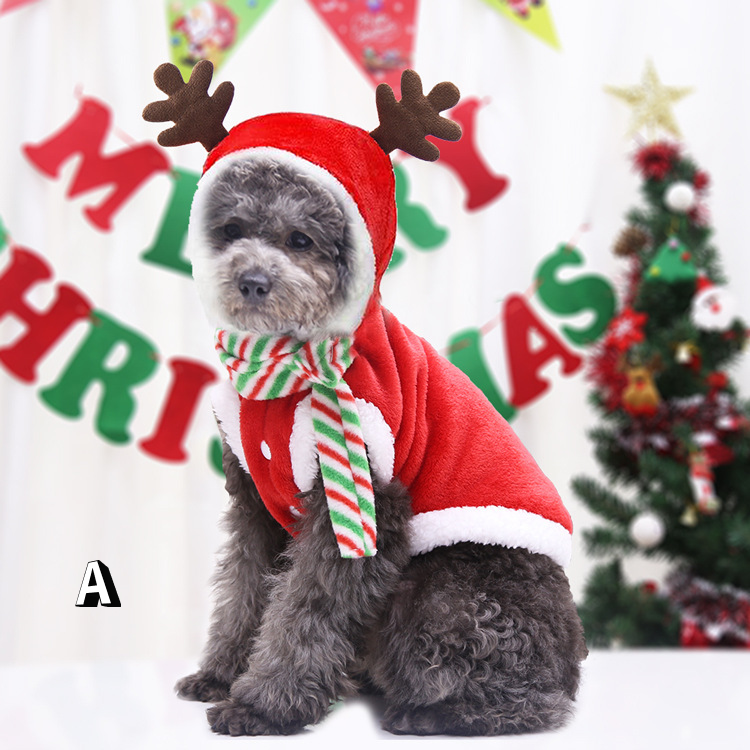 Christmas Pet Supplies Clothes Cat Cotton