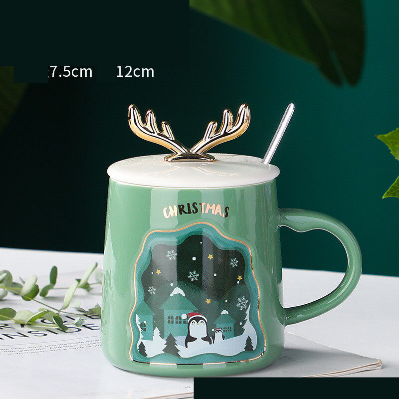 Drinkware Christmas Mugs Coffee Cups Ceramic Merry