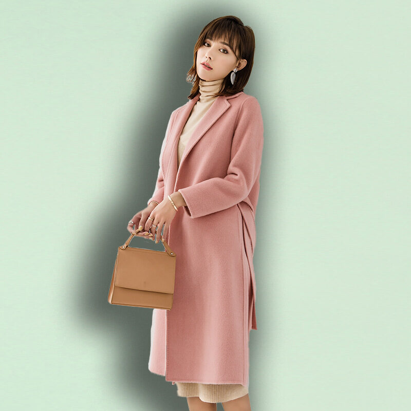 Little Man Woolen Winter Coat Women