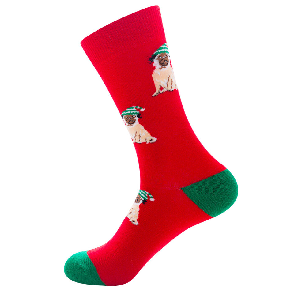 Christmas Socks Santa Claus Elk Men