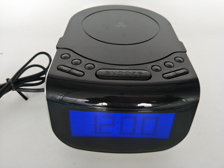 LCD Digital Alarm Dual Speakers Radio CD Music