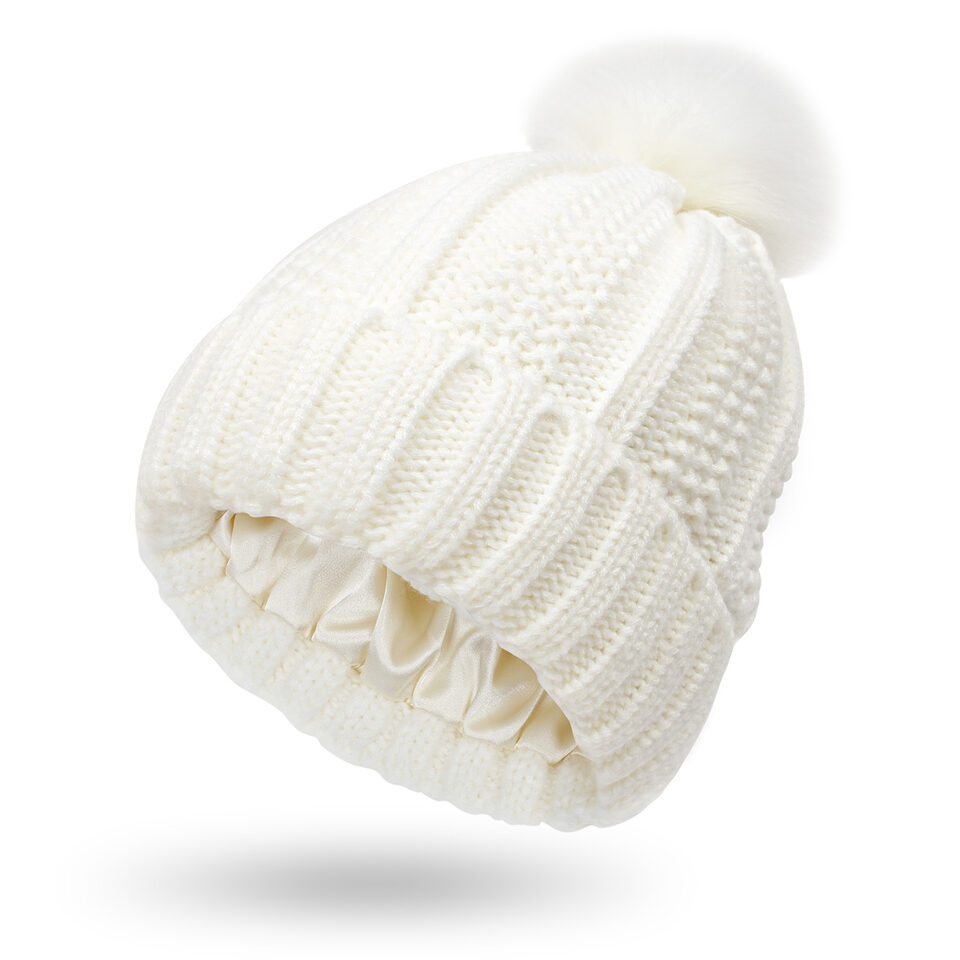 Winter Knitted Hats Fashion Stretchy Lined Skull