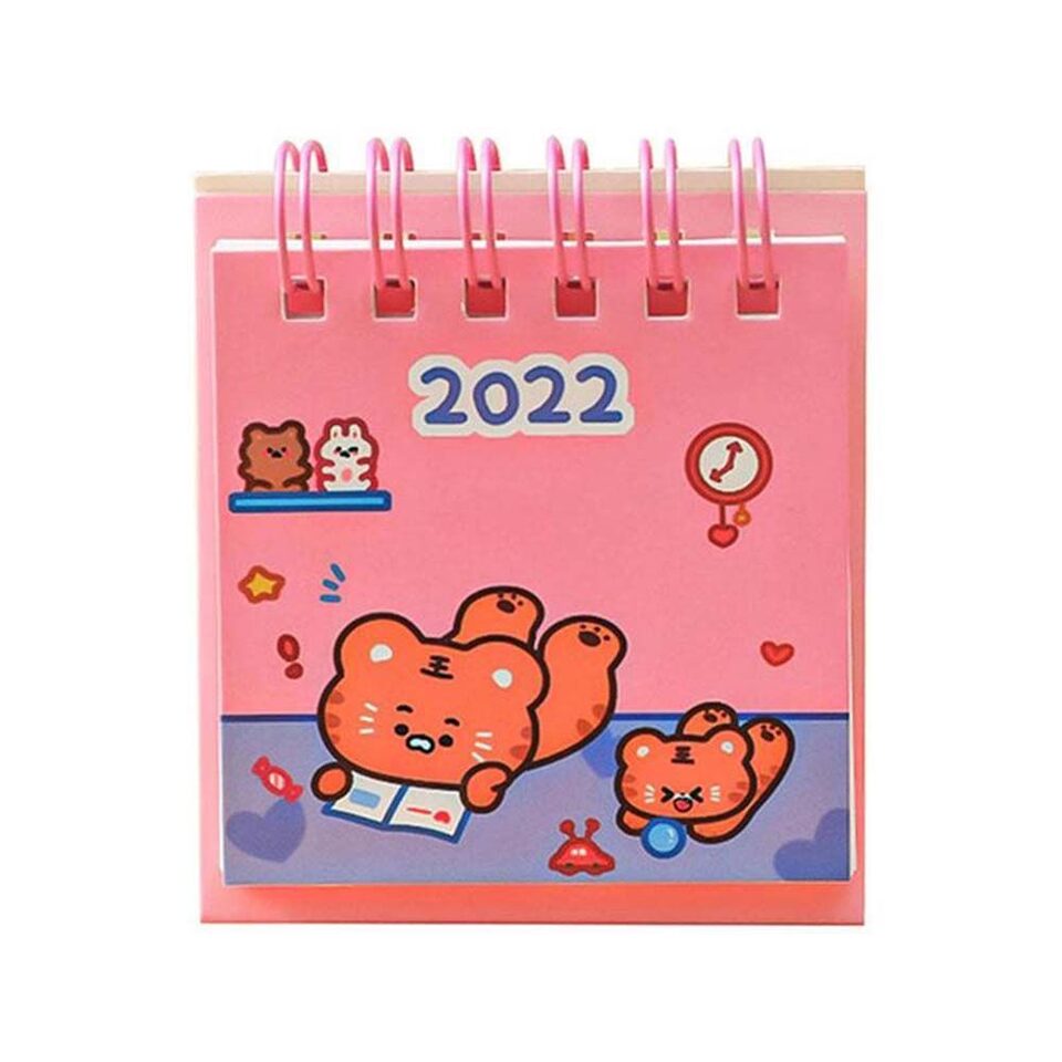 Mini Desktop Desk Calendar Creative Cartoon To Remember