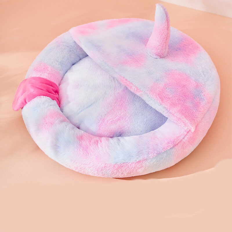 Enclosed Cat Bed For Pets To Sleep Warm
