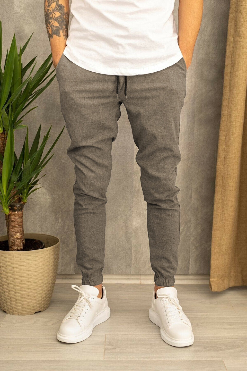 Men's Casual Trousers Suit Fabric