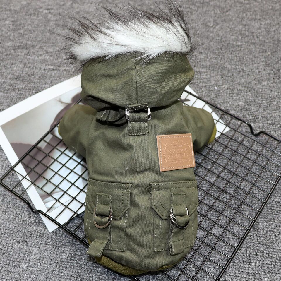 Padded Dog Clothes Coat For Small Dogs