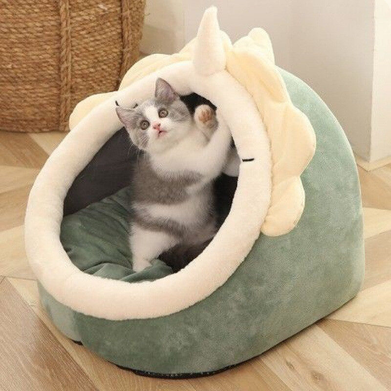 Villa Semi-enclosed Removable And Washable Cat House