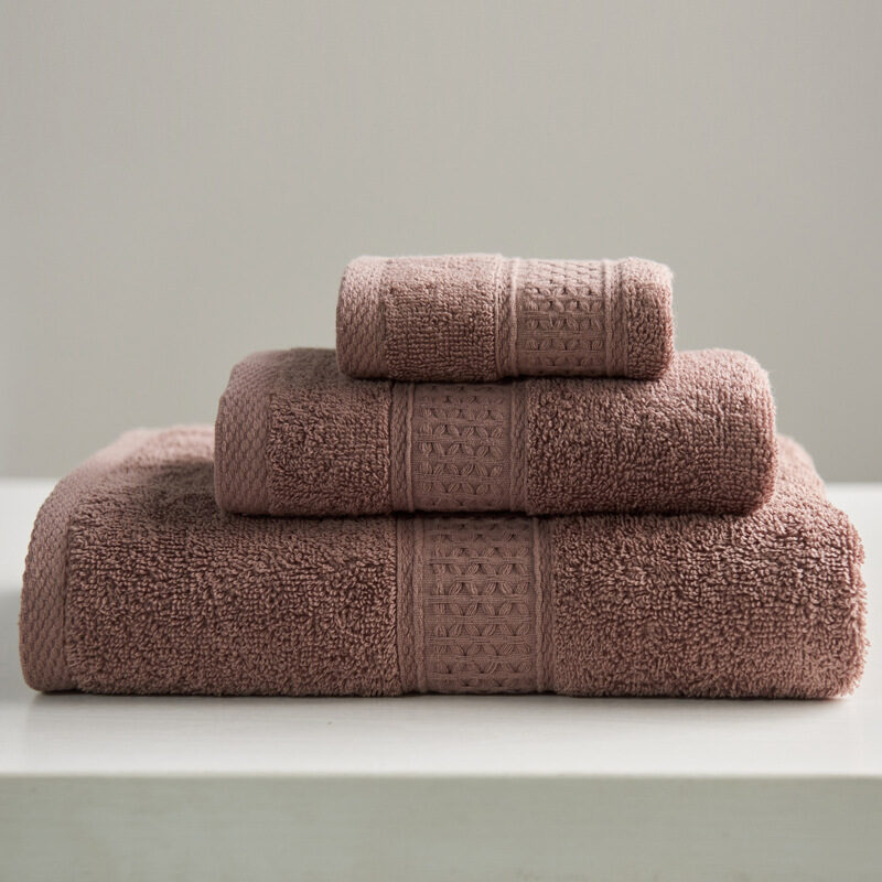 Minimalist Style Square Towel Bath Set Pure Cotton