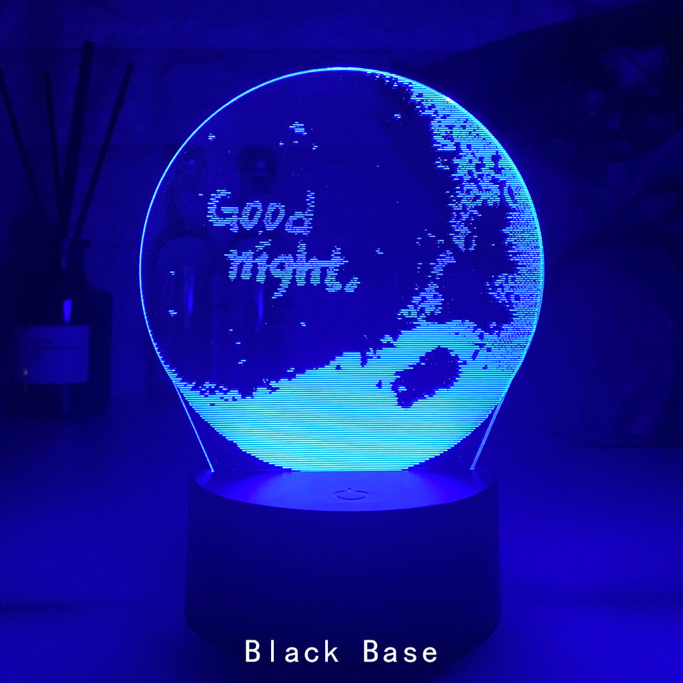 Creative 3D Light LED Bedside Night