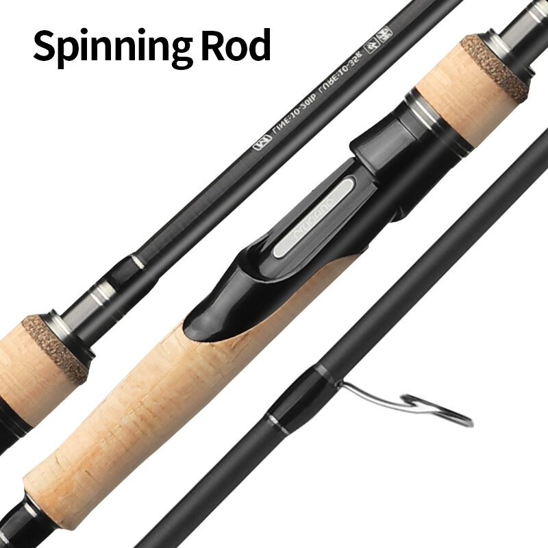 Three-section Lure Rod Adjustable Carbon Straight Handle Fishing