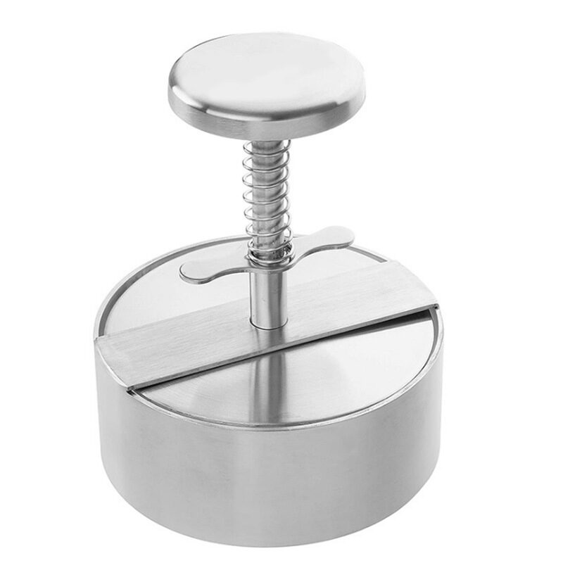 Stainless Steel Patties Mould Burger Meat Press Kitchen