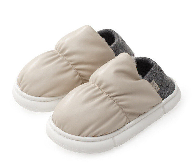 One Shoe Two Wear Cotton Slippers With Thick