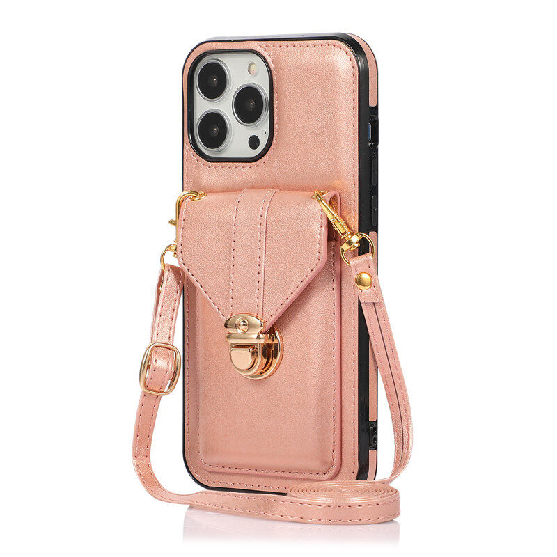 Creative Card Leather Diagonal Lanyard New Mobile Phone