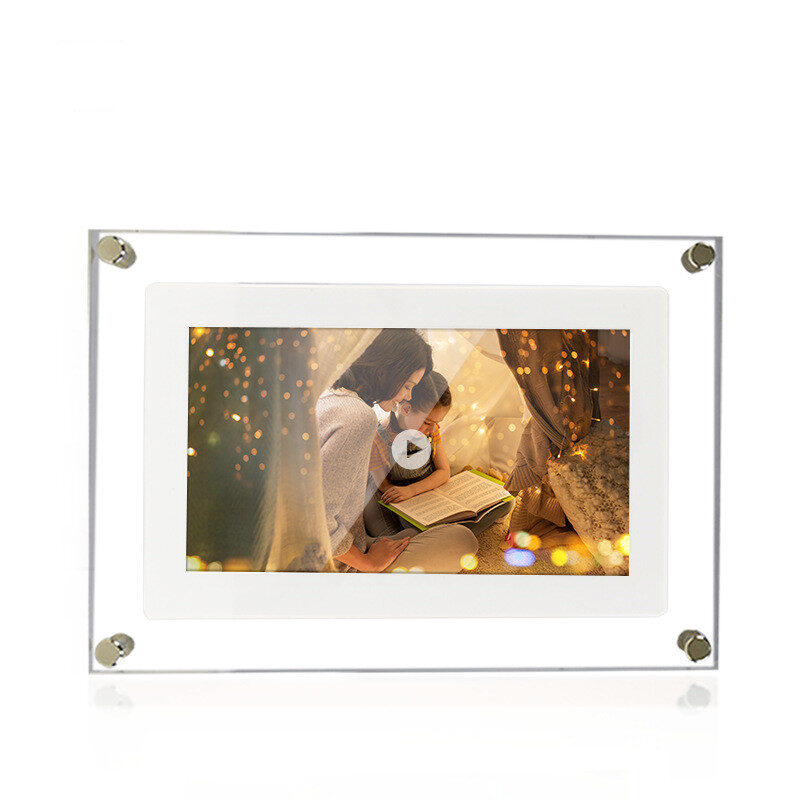 Digital Picture Frame Acrylic Video Player Photo Vertical