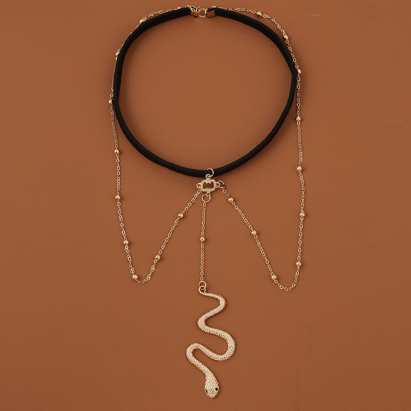 Bohemian Boho Gold Color Metal Beaded Chain Thigh