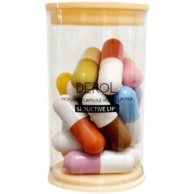 Mini Capsule Lipstick Velvet Canned Pills Student Make