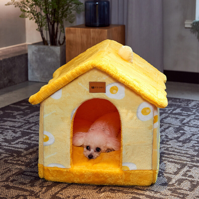 Foldable Dog House Pet Cat Bed Winter Villa