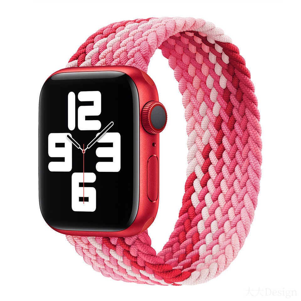 Watch Elastic Nylon Strap Rainbow Braid