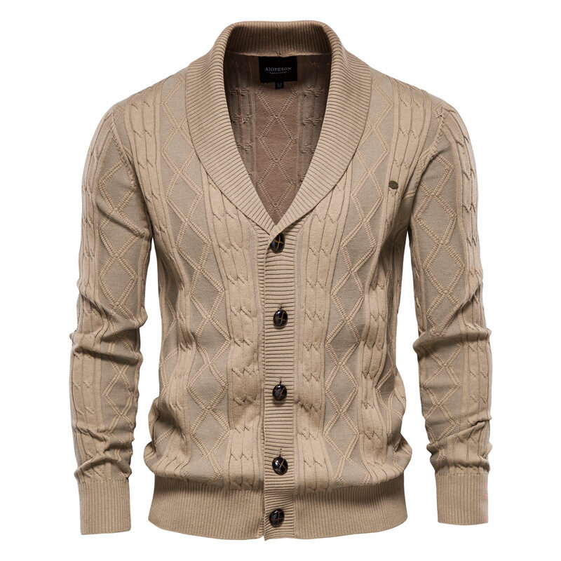 Men's Cardigan Sweater Padded Trend