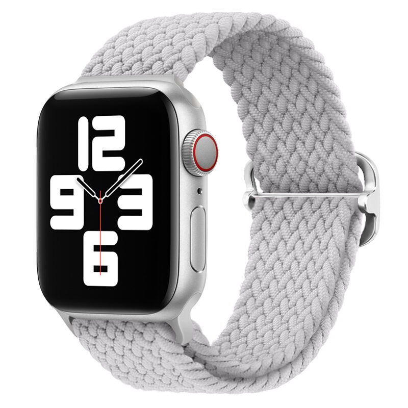 Double Loop Nylon Woven Rainbow Watch Strap