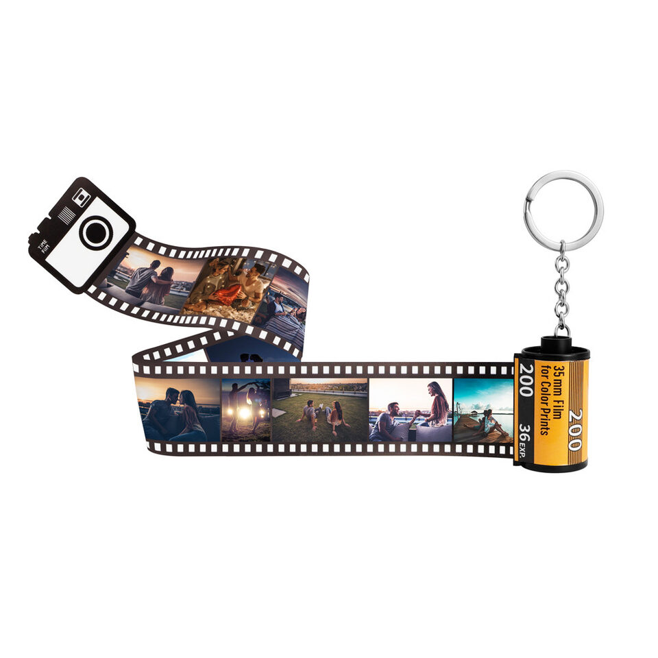 Keychain Creative Memory Time Film Pendant DIY Gift