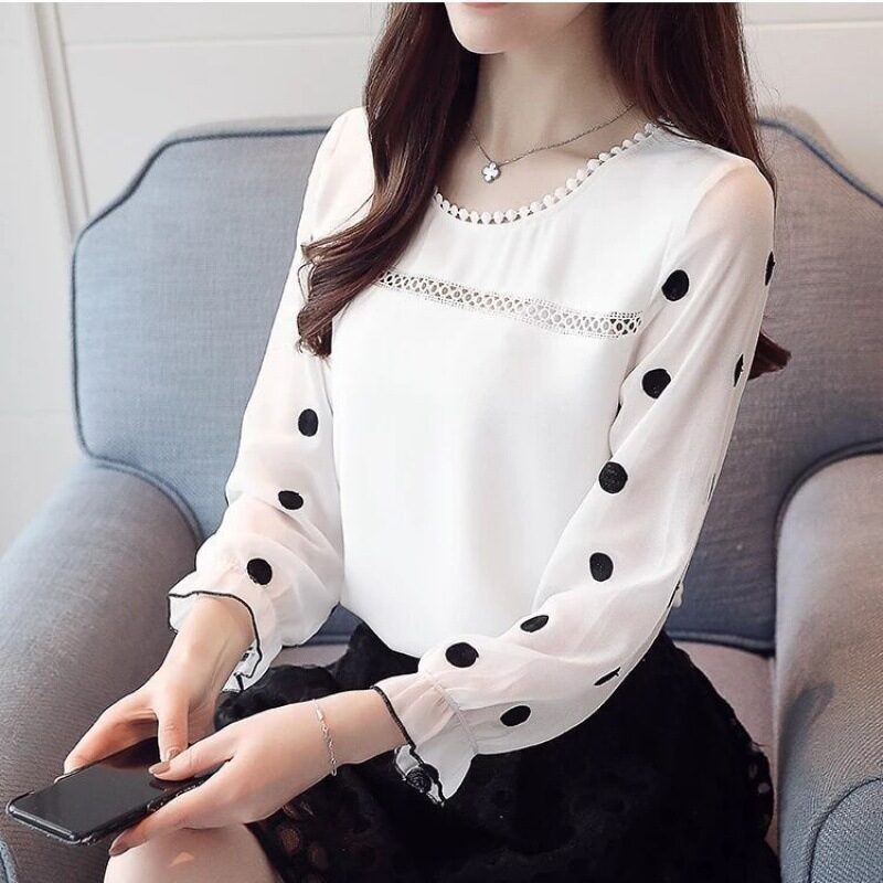 Women's Shirts Chiffon Bottoming