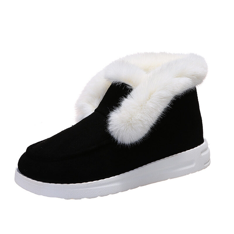 Large Size Round Toe Casual Women's Cotton Shoes