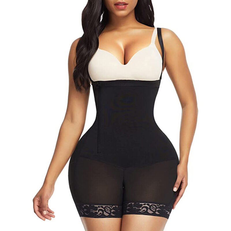Sling Fat Woman Side Zipper Buckle One-piece Tummy
