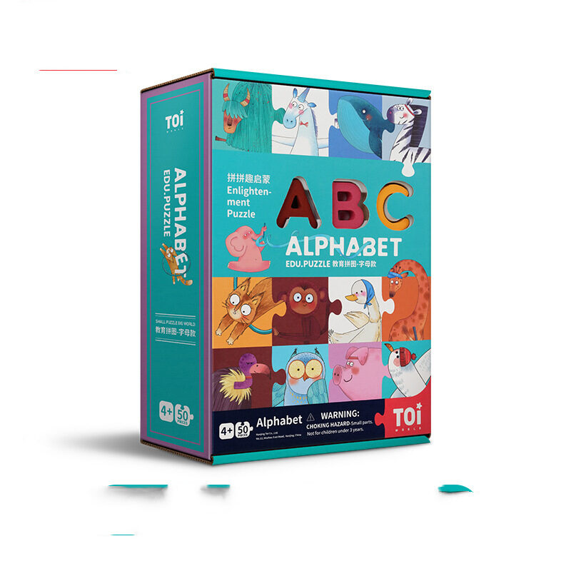 Wooden Numbers And Letters Puzzle Baby Children's Educational