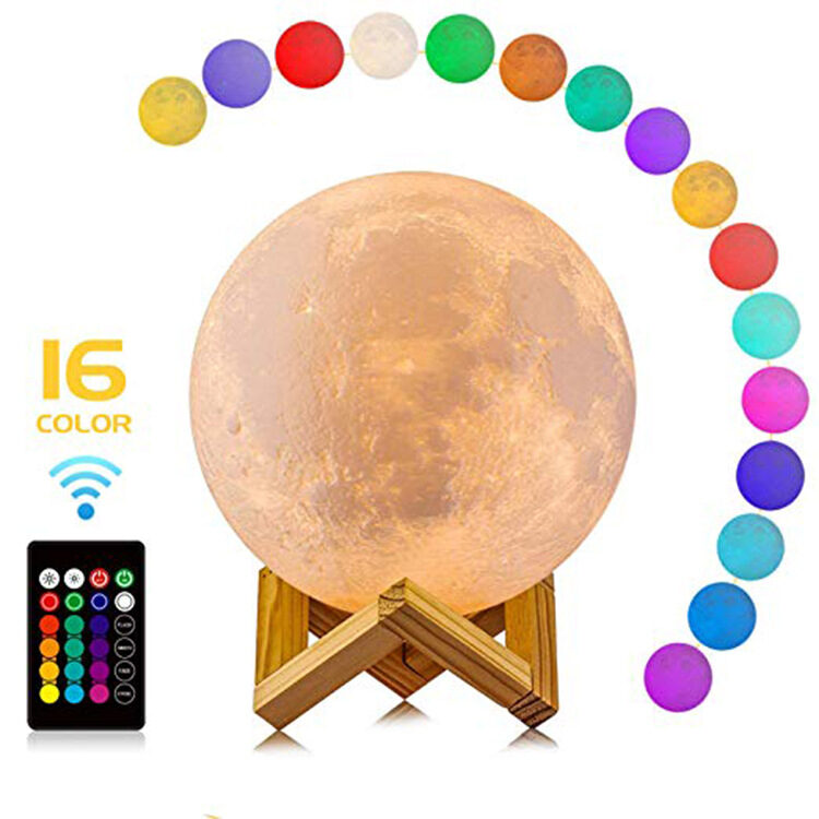 3D Printing Moon Night Table Lamp Chinese Valentine's