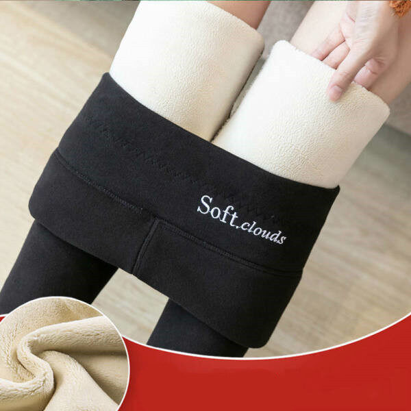 Women's High Waist Plus Velvet Thick Slim Slimming