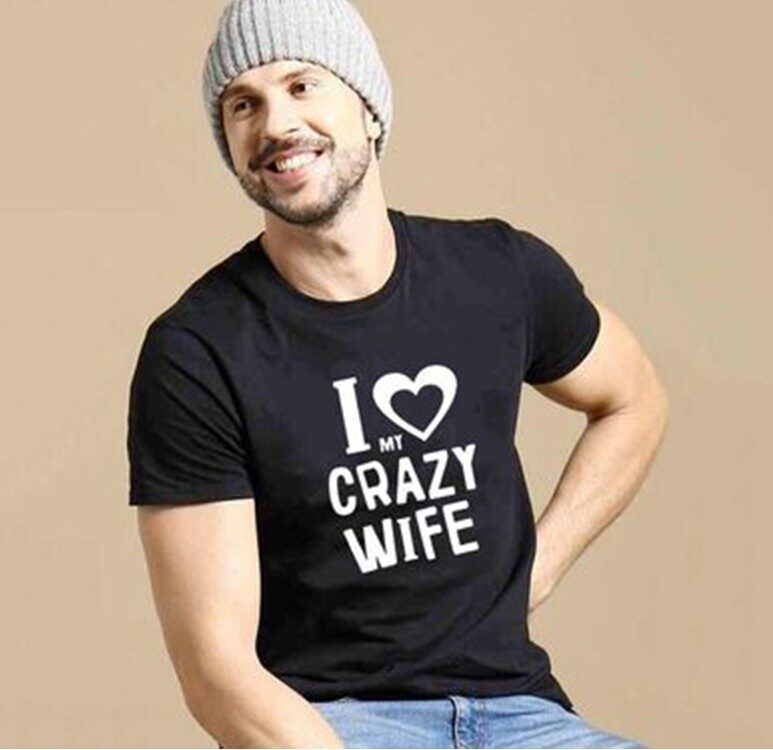 European And American Couples Short-sleeved T-shirts For Men