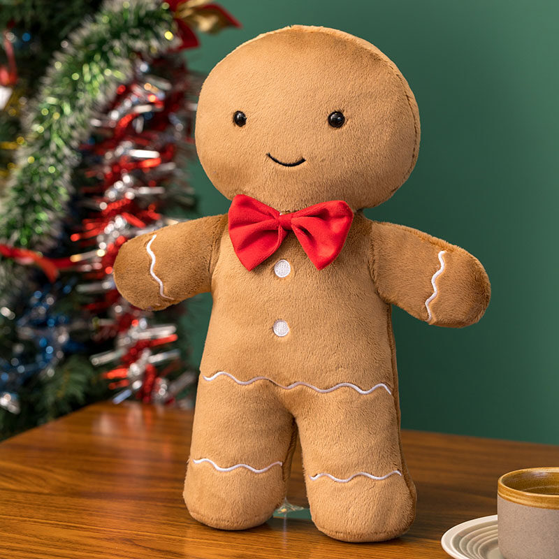Christmas Gingerbread Man Igloo And Tree Plush Toy