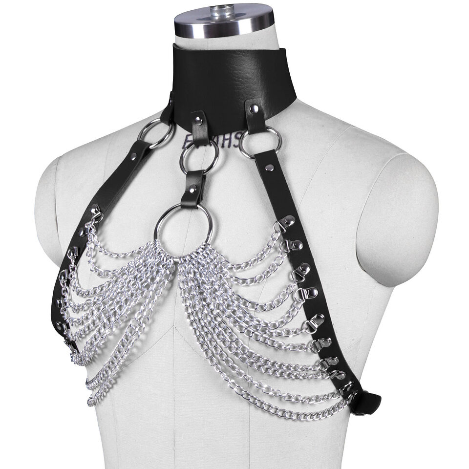 Punk Gothic Body Leather Strap Jewelry