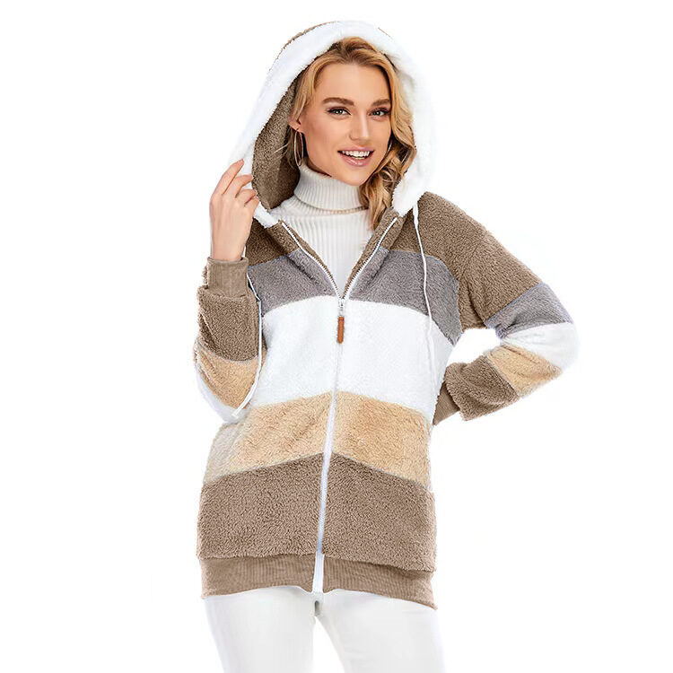 Winter Thick Warm Teddy Coat Woman Lapel Long