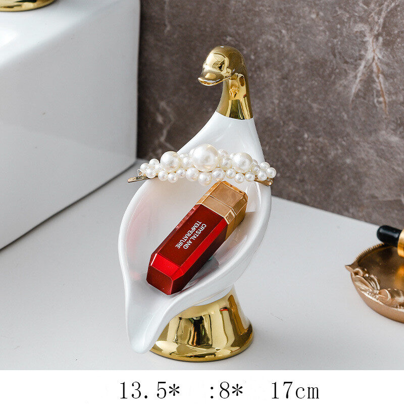 Soap Rack Creative Swan Household Non-playing Ceramic