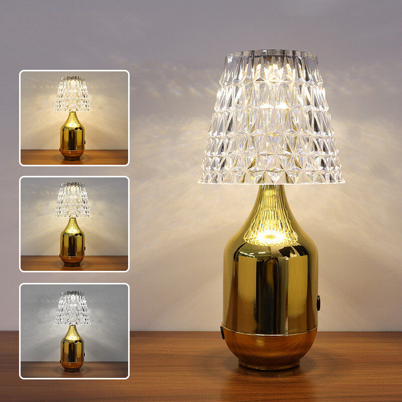 LED Charging Retro Table Lamp Personality American