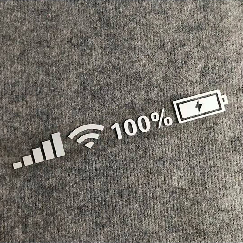 Car Windshield Stickers Signal WiFi Power Vinyl Decal